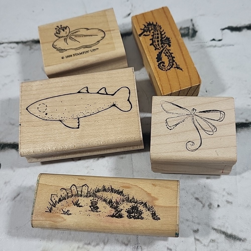 Rubber Stamps Nature‎ Animals Lot of 5 Crafts Scrapbooking